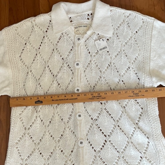 Free People We The Free All Love Club Shirt-Snow Bell-Large-NWT - Picture 5 of 10